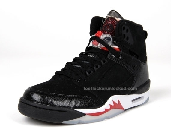 Air Jordan Sixty Plus - Black - White - Varsity Red - Detailed Images