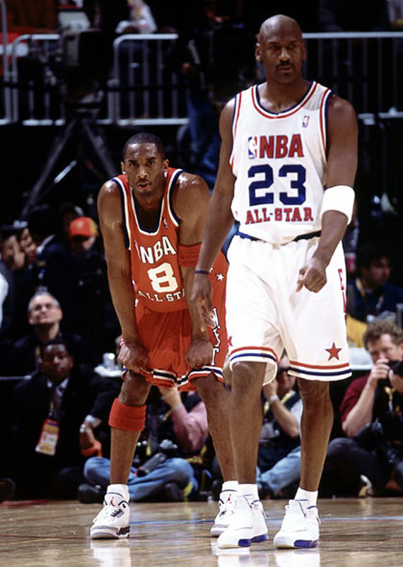 Kobe Bryant in Air Jordans & More - During Signature Shoe Hiatus