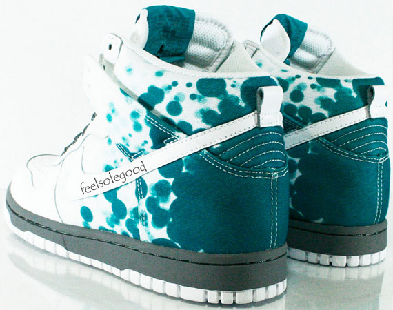 Nike Womens Dunk High – White – Radiant Emerald