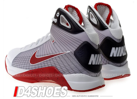 Nike Hyperdunk GS – White – Varsity Red – Black