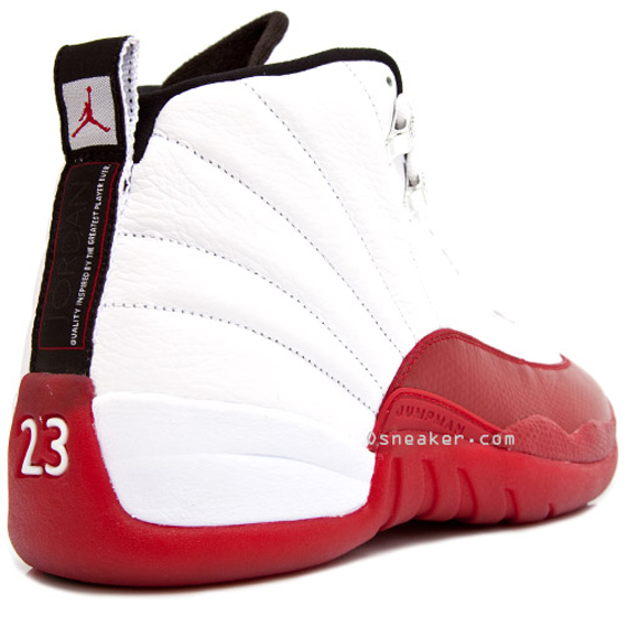 Air Jordan XII (12) – White – Varsity Red – Black