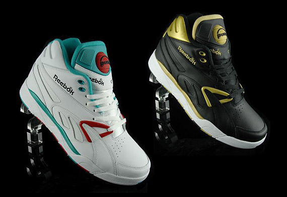 Reebok Pump AXT Plus – White – Turquoise + Black – Gold