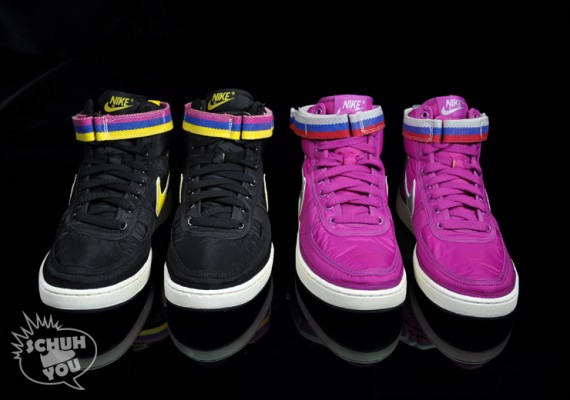 Nike Vandal High Supreme VNTG – Magenta/Silver + Black/Gold – Available