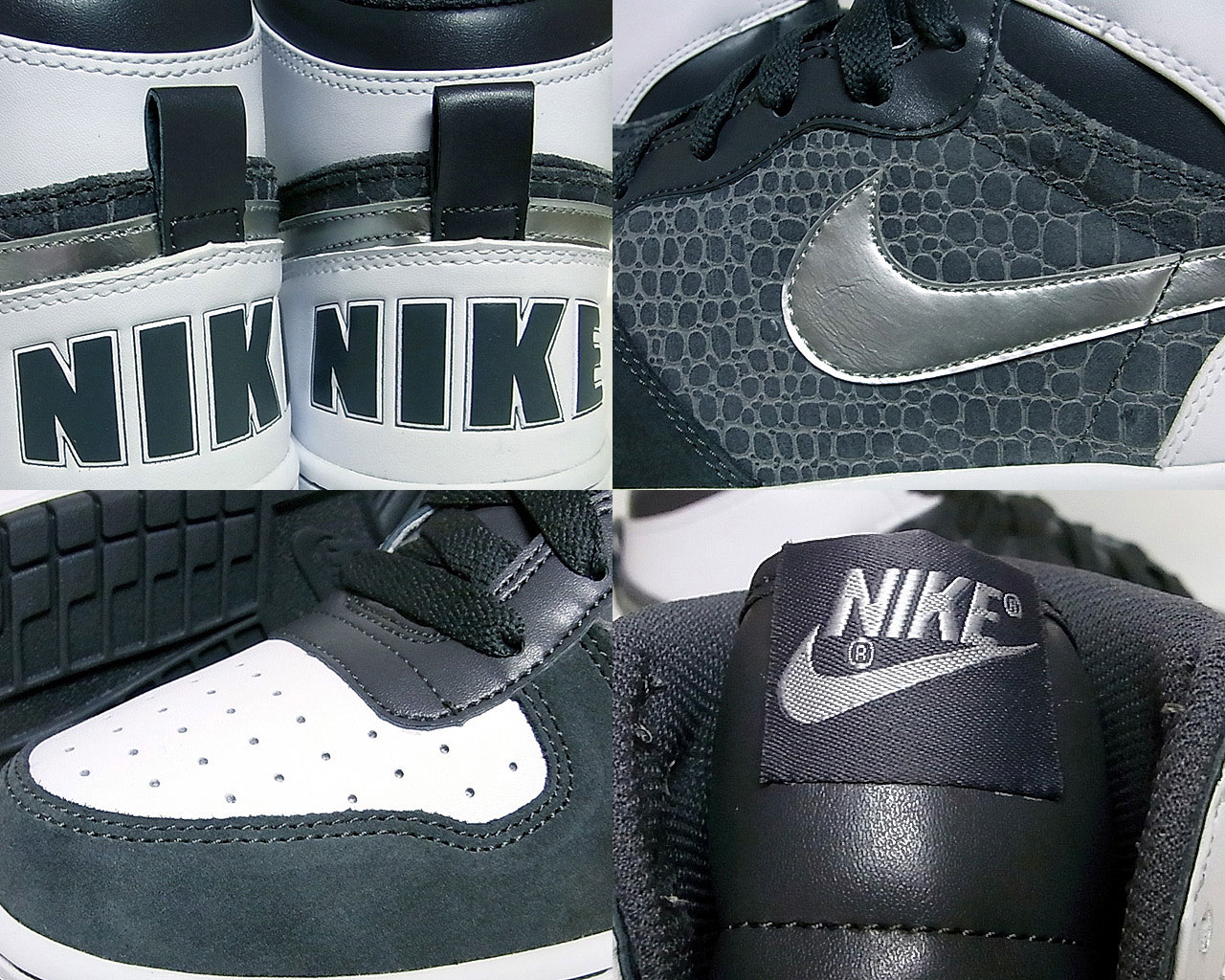 Big Nike High – Snake – Dark Grey – Metallic Silver – White