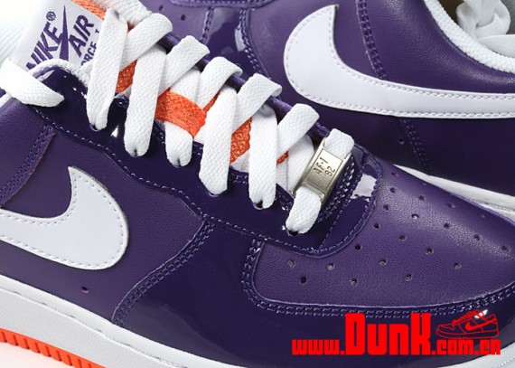 Nike WMNS Air Force 1 Low - Club Purple - White - Total Orange