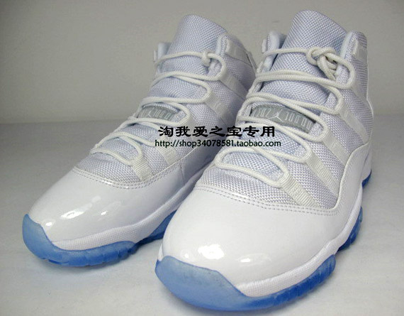 Air Jordan XI (11) GS – White – Ice Blue