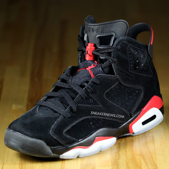 Air Jordan VI (6) Black/Varsity Red – Detailed Images + Wallpaper