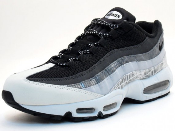 Nike Air Max 95 LE - Black - Silver - White - Metallic Snakeskin