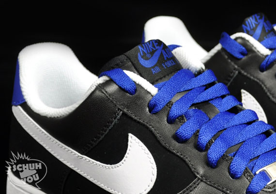 Nike Air Force 1 – Black – White – Hyperblue