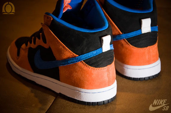 Nike SB Dunk High Premium - Deep Orange - Blue Sapphire - Black