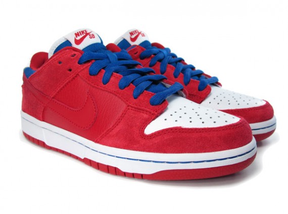 Nike Dunk Low SB – Red – Royal Blue – White