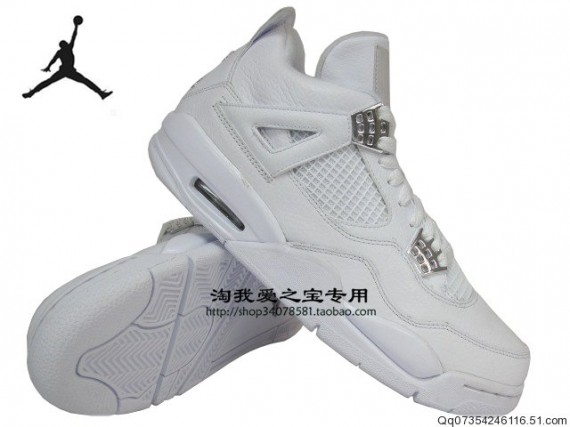 Air Jordan IV (4) Retro – Silver Anniversary Edition – White