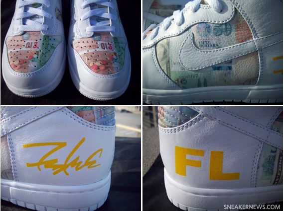 LIVESTRONG x Futura x Nike Dunk High - FLOM - Look-See Samples