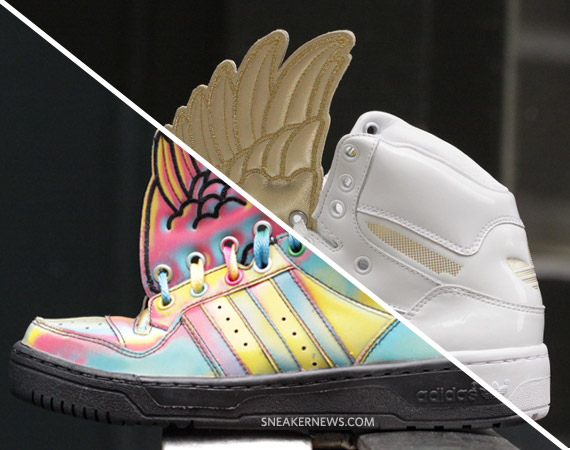 Jeremy Scott x adidas Originals JS Wings - White - Gold + Rainbow - Available