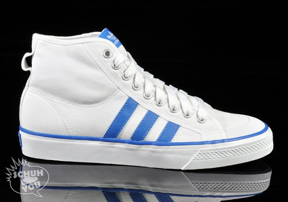 Adidas Originals Nizza Hi White Blue 01