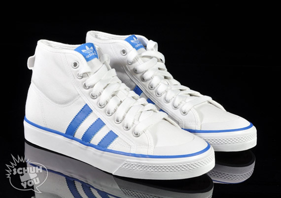 Adidas Originals Nizza Hi White Blue 02