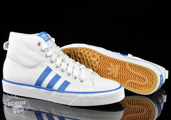 Adidas Originals Nizza Hi White Blue 03