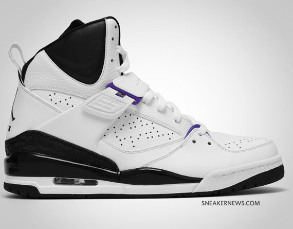 Jordan Flight 45 White Purple Black