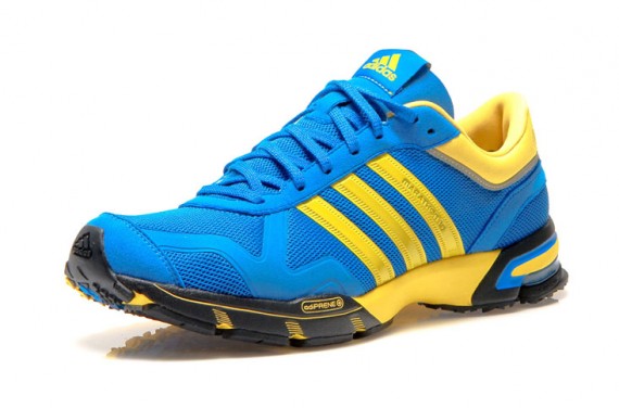 adidas Marathon 10 - Blue - Yellow + Red - Silver