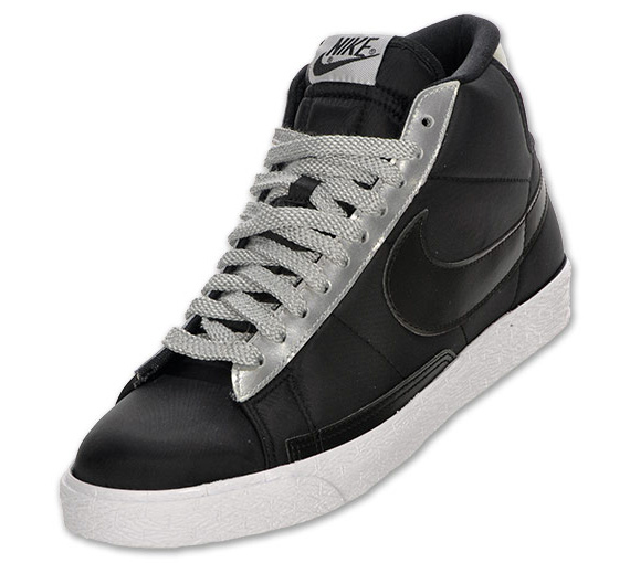 Nike Blazer High Black Metallic Silver 1