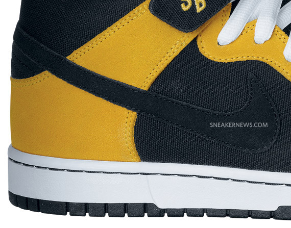 Nike Dunk Mid Pro Sb Black Yellow 4