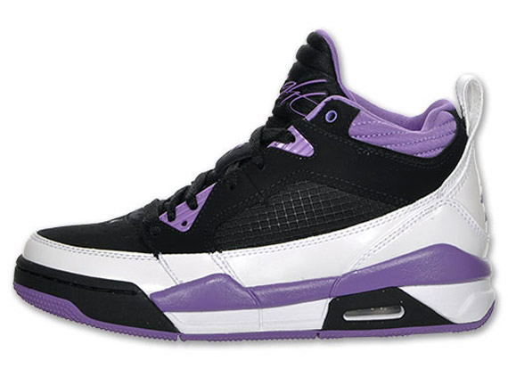 Air Jordan Flight 9 Gs Black Violet Pop 1