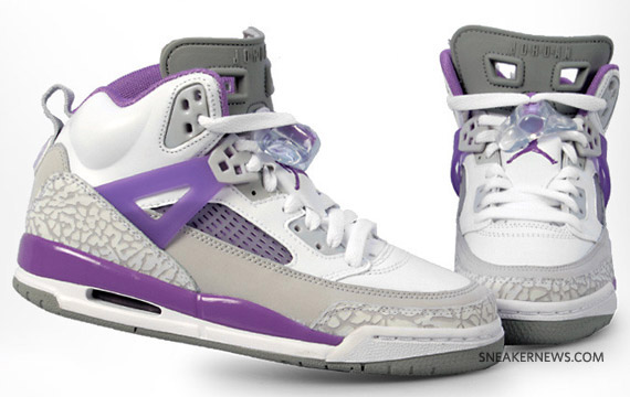 Air Jordan Spizike White Violet Pop Neutral Grey 2