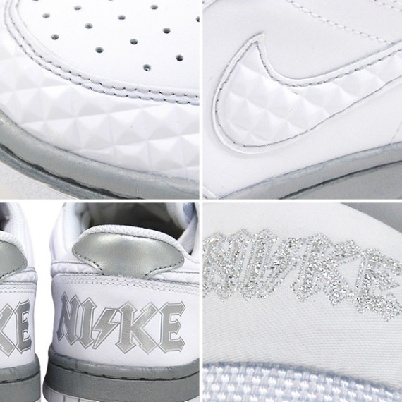 Big Nike Low GS - Rock Pack - White - Metallic Silver