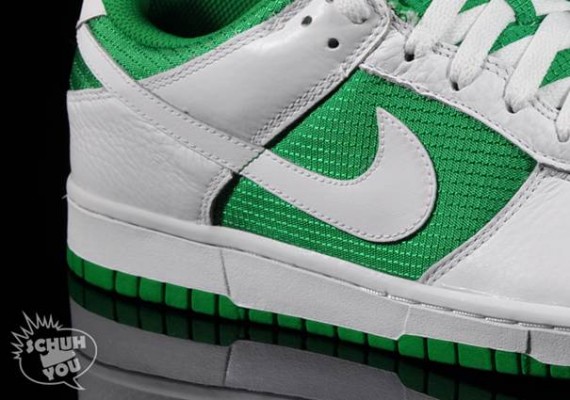 Nike Dunk Low - Lucky Green - White - Metallic Gold