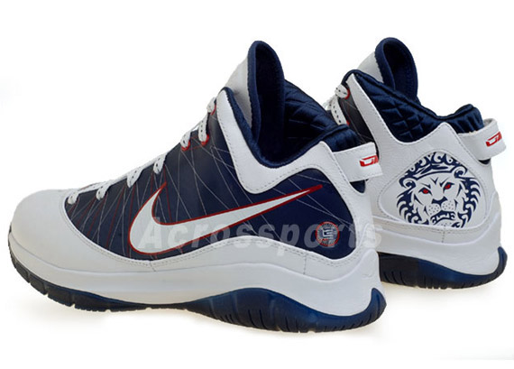 Nike LeBron VII (7) P.S. - White - Midnight Navy - Sport Red | Available on eBay