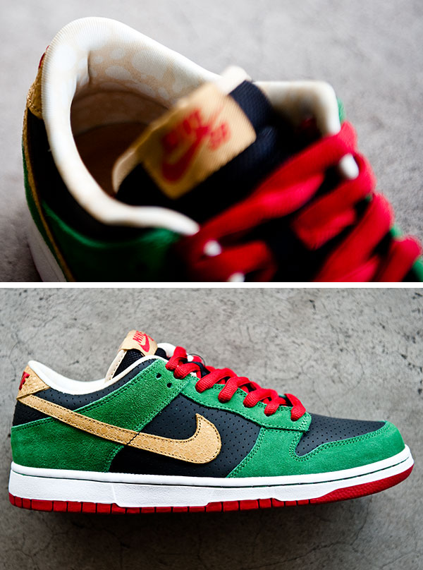 Nike Sb Dunk Low Green Red Black Gold 02