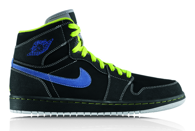 Air Jordan 1 Retro High Gs Blk Cyber Blusap Stl