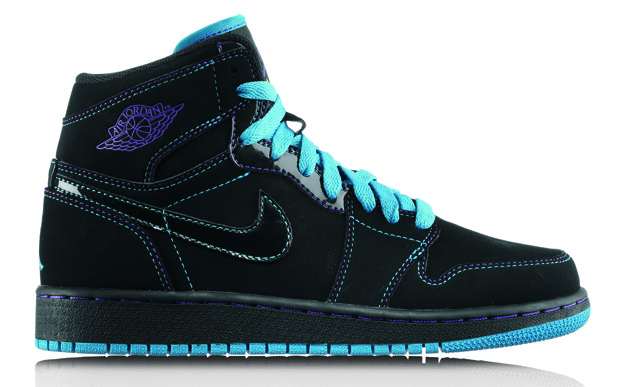 Air Jordan 1 Retro High Blk Orblu Vpur Vlt