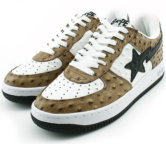 A Bathing Ape (BAPE) Bapesta – Ostrich Skin Pack