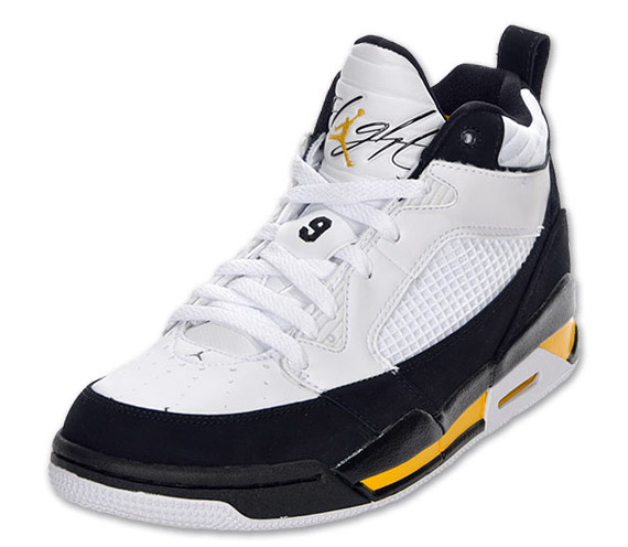 Air Jordan Flight 9 – White – Black – Varsity Maize