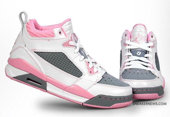 Air Jordan Flight 9 White Perfect Pink Stealth 1