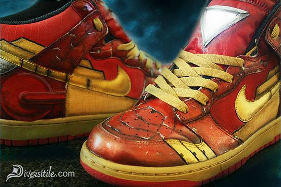 Nike Dunk High Diversitile Custom Iron Man 02