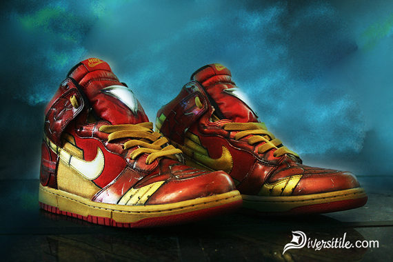 Nike Dunk High Diversitile Custom Iron Man 05