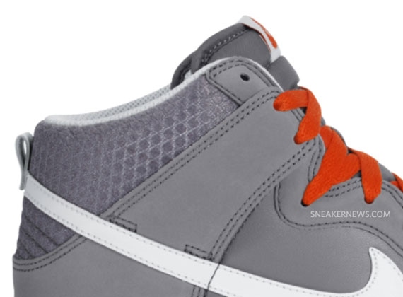 Nike Dunk High - Grey - Orange - White - July 2010