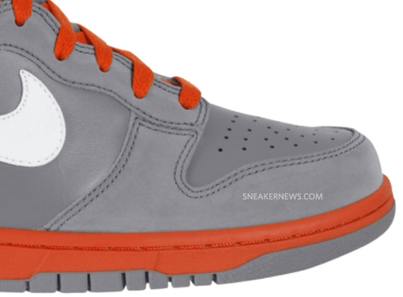 Nike Dunk High Grey White Orange 2