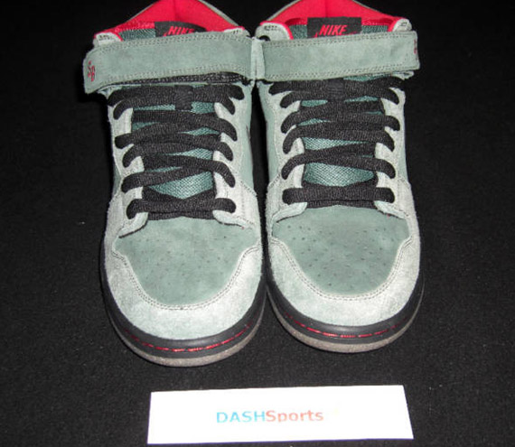 Nike Sb Dunk Mid Green Black Red Sample 4