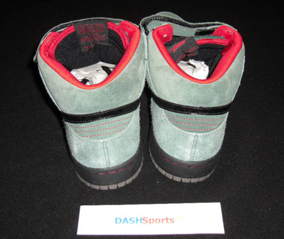 Nike Sb Dunk Mid Green Black Red Sample 5