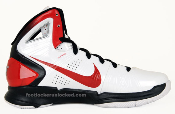 Hyperdunk 2010 Whitesport Red Black  2 