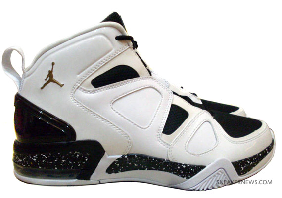 Air Jordan Ol' School IV - White - Black - Metallic Gold