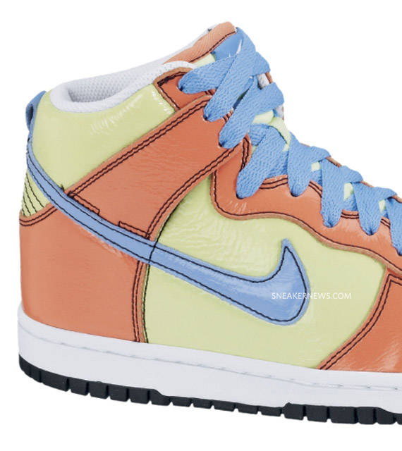 Nike 6.0 Wmns Dunk High Liquid Lime University Blue 3