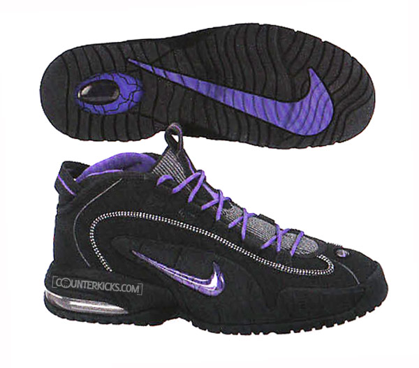 Nike Air Max Penny 1 Black Club Purple Bright Mandarin