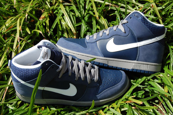 Nike Dunk High – Midnight Navy – Light Charcoal – White