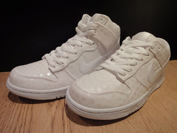 Nike Dunk Low High White Canvas Tonal Dot Pack 1