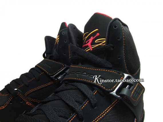 Air Jordan Flight 45 High – Black – Citrus – Varsity Red