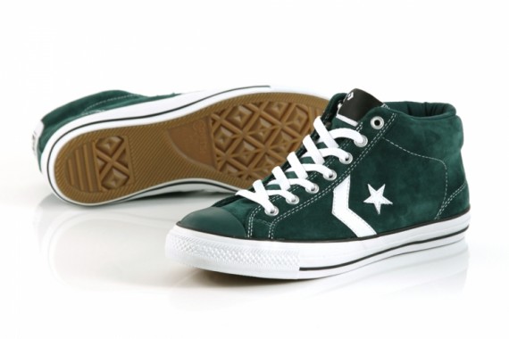 Converse Black Flag Star Player Skate Mid – Green